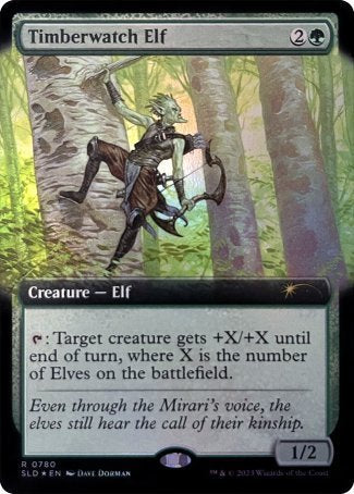 (780) Magic The Gathering Secret Lair Drop Series Single: Timberwatch Elf  Rare