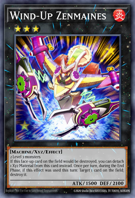 (168) YuGiOh TCG RA04: Quarter Century Stampede Single: Wind-Up Zenmaines (V.2 - Quarter Century Secret Rare)  Quarter Century Secret Rare