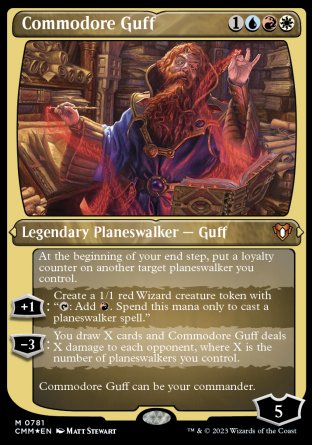 (781) Magic The Gathering Commander Masters: Extras Single: Commodore Guff (V.3)  Special