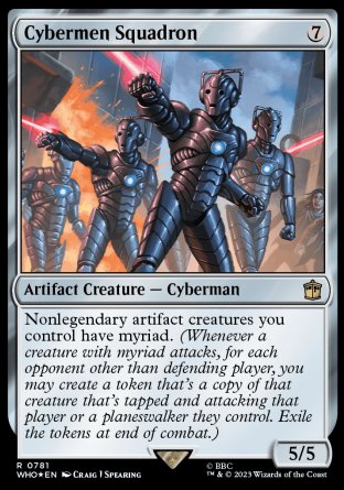 (781) Magic The Gathering Universes Beyond: Doctor Who: Extras Single: Cybermen Squadron (V.2)  Rare