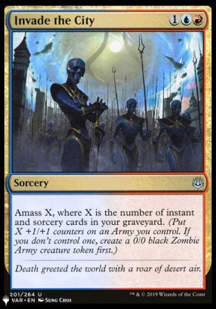(201) Magic The Gathering The List Single: Invade the City  Uncommon