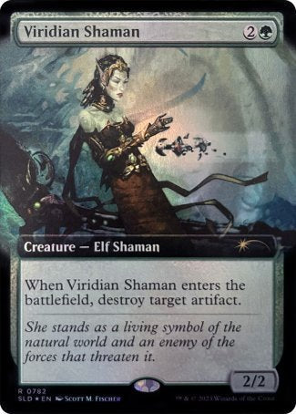 (782) Magic The Gathering Secret Lair Drop Series Single: Viridian Shaman Holo Rare