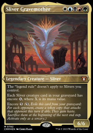 (782) Magic The Gathering Commander Masters: Extras Single: Sliver Gravemother (V.3)  Special