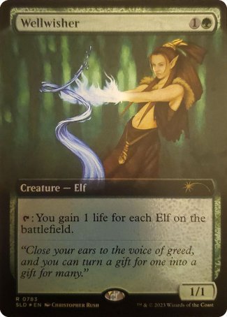 (783) Magic The Gathering Secret Lair Drop Series Single: Wellwisher  Rare