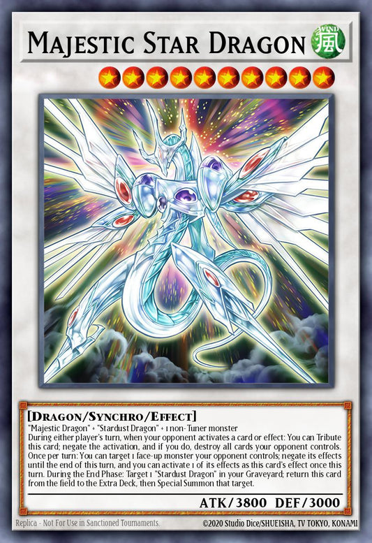 (040) YuGiOh TCG SOVR: Stardust Overdrive Single: Majestic Star Dragon (V.6 - Ghost Rare)  Ghost Rare