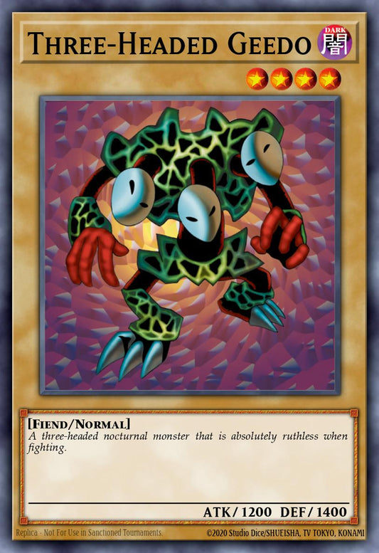 (002) YuGiOh TCG PSV: Pharaoh's Servant Single: Three-Headed Geedo (V.1 - Common)  Common