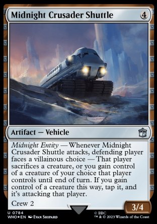 (784) Magic The Gathering Universes Beyond: Doctor Who: Extras Single: Midnight Crusader Shuttle  Uncommon