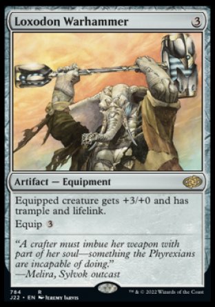 (784) Magic The Gathering Jumpstart 2022 Single: Loxodon Warhammer  Rare