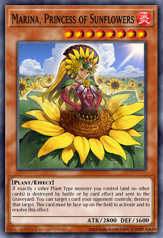 (157) YuGiOh TCG MP14: 2014 Mega-Tins Mega-Pack Single: Mariña, Princess of Sunflowers  Super Rare