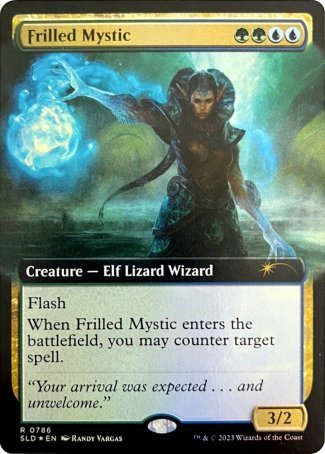 (786) Magic The Gathering Secret Lair Drop Series Single: Frilled Mystic  Rare