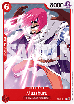 (011) One Piece TCG OP08: Two Legends Single: Musshuru (OP08-011)  Common