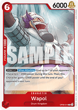 (014) One Piece TCG OP08: Two Legends Single: Wapol (OP08-014)  Rare