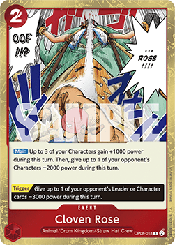 (018) One Piece TCG OP08: Two Legends Single: Cloven Rose (OP08-018)  Rare