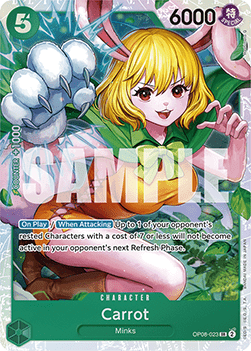 (023) One Piece TCG OP08: Two Legends Single: Carrot (OP08-023) (V.1)  Super Rare