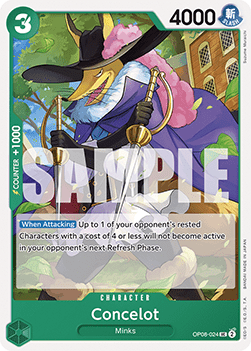 (024) One Piece TCG OP08: Two Legends Single: Concelot (OP08-024)  Uncommon
