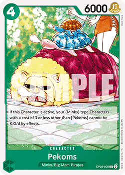 (029) One Piece TCG OP08: Two Legends Single: Pekoms (OP08-029)  Common