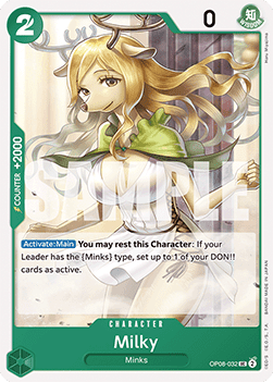 (032) One Piece TCG OP08: Two Legends Single: Milky (OP08-032)  Uncommon