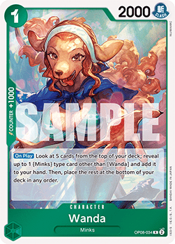 (034) One Piece TCG OP08: Two Legends Single: Wanda (OP08-034)  Rare