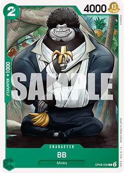 (035) One Piece TCG OP08: Two Legends Single: BB (OP08-035)  Common