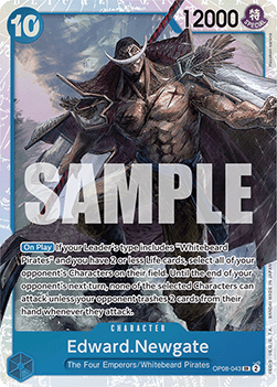 (043) One Piece TCG OP08: Two Legends Single: Edward.Newgate (OP08-043) (V.1)  Super Rare