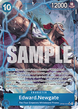 (043) One Piece TCG OP08: Two Legends Single: Edward.Newgate (OP08-043) (V.2)  Alternate Art