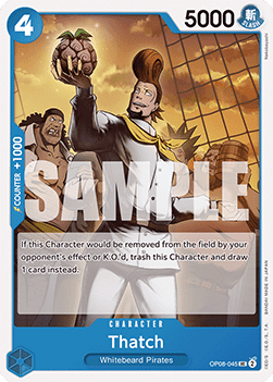 (045) One Piece TCG OP08: Two Legends Single: Thatch (OP08-045)  Uncommon