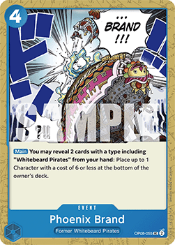 (055) One Piece TCG OP08: Two Legends Single: Phoenix Brand (OP08-055)  Uncommon