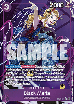 (074) One Piece TCG OP08: Two Legends Single: Black Maria (OP08-074) (V.2)  Alternate Art