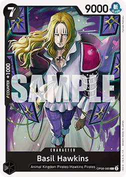 (089) One Piece TCG OP08: Two Legends Single: Basil Hawkins (OP08-089)  Common