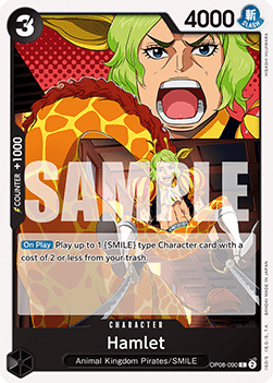 (090) One Piece TCG OP08: Two Legends Single: Hamlet (OP08-090)  Common
