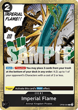 (094) One Piece TCG OP08: Two Legends Single: Imperial Flame (OP08-094)  Rare