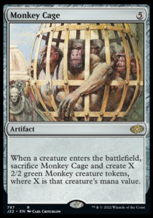 (787) Magic The Gathering Jumpstart 2022 Single: Monkey Cage  Rare
