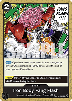 (095) One Piece TCG OP08: Two Legends Single: Iron Body Fang Flash (OP08-095)  Uncommon