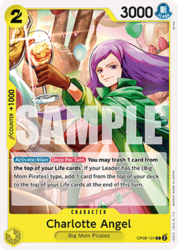 (101) One Piece TCG OP08: Two Legends Single: Charlotte Angel (OP08-101)  Common