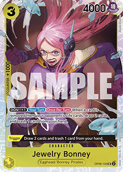 (105) One Piece TCG OP08: Two Legends Single: Jewelry Bonney (OP08-105) (V.1)  Super Rare