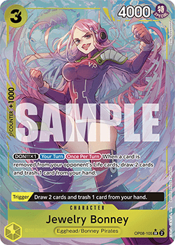 (105) One Piece TCG OP08: Two Legends Single: Jewelry Bonney (OP08-105) (V.2)  Alternate Art