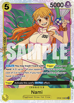 (106) One Piece TCG OP08: Two Legends Single: Nami (OP08-106) (V.1)  Super Rare