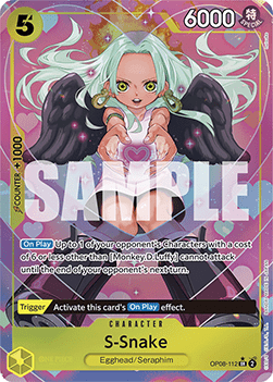 (112) One Piece TCG OP08: Two Legends Single: S-Snake (OP08-112) (V.2)  Alternate Art