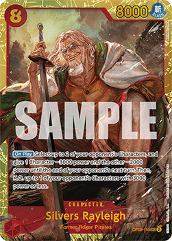 (118) One Piece TCG OP08: Two Legends Single: Silvers Rayleigh (OP08-118) (V.1)  Secret Rare