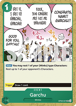 (037) One Piece TCG OP08: Two Legends Single: Garchu (OP08-037)  Uncommon