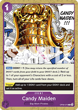 (075) One Piece TCG OP08: Two Legends Single: Candy Maiden (OP08-075)  Common