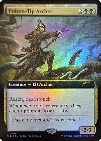 (788) Magic The Gathering Secret Lair Drop Series Single: Poison-Tip Archer  Rare