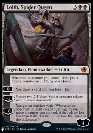 (112) Magic The Gathering The List Single: Lolth, Spider Queen  Mythic