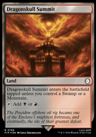 (789) Magic The Gathering Universes Beyond: Fallout: Extras Single: Dragonskull Summit (V.2)  Holo Rare