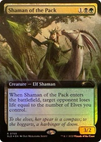 (789) Magic The Gathering Secret Lair Drop Series Single: Shaman of the Pack  Rare