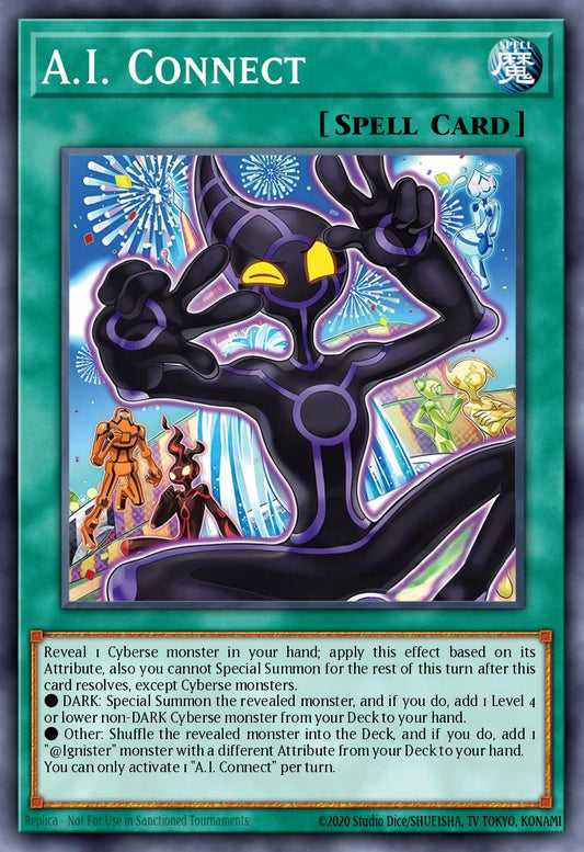 (054) YuGiOh TCG ALIN: Alliance Insight Single: A.I. Connect  Super Rare