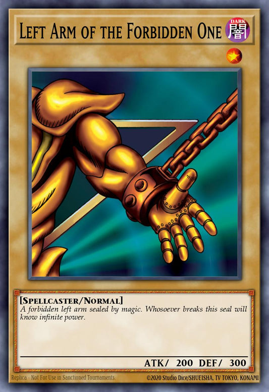 (005) YuGiOh TCG MP24: 25th Anniversary Tin: Dueling Mirrors Single: Left Arm of the Forbidden One  Quarter Century Secret Rare