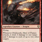 (790) Magic The Gathering Commander Legends: Battle for Baldur's Gate: Extras Single: Drakuseth, Maw of Flames Holo Rare
