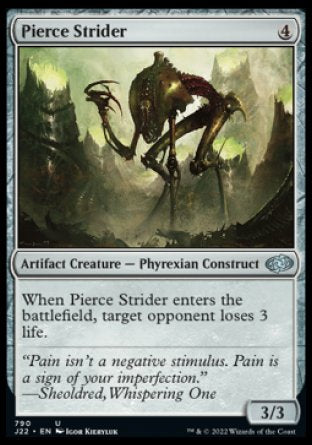 (790) Magic The Gathering Jumpstart 2022 Single: Pierce Strider  Uncommon