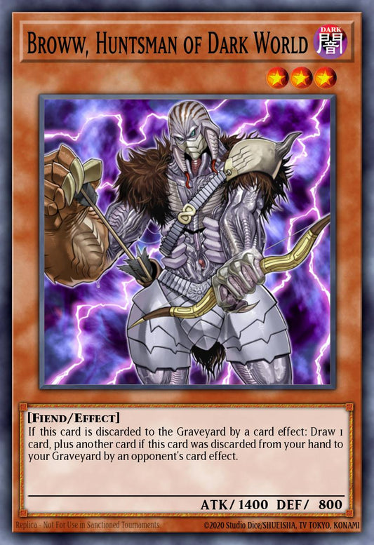(243) YuGiOh TCG LCJW: Legendary Collection 4: Mega Pack Single: Broww, Huntsman of Dark World  Secret Rare